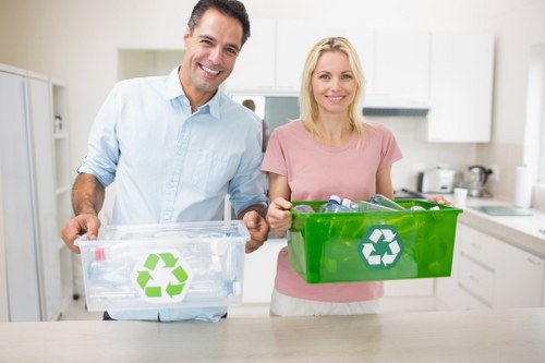 Recycling process for business waste in Brockley